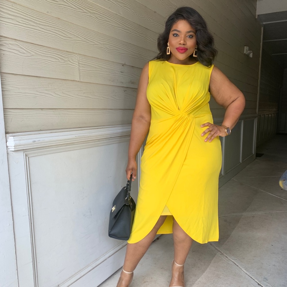 Stunning Eloquii Yellow Dress